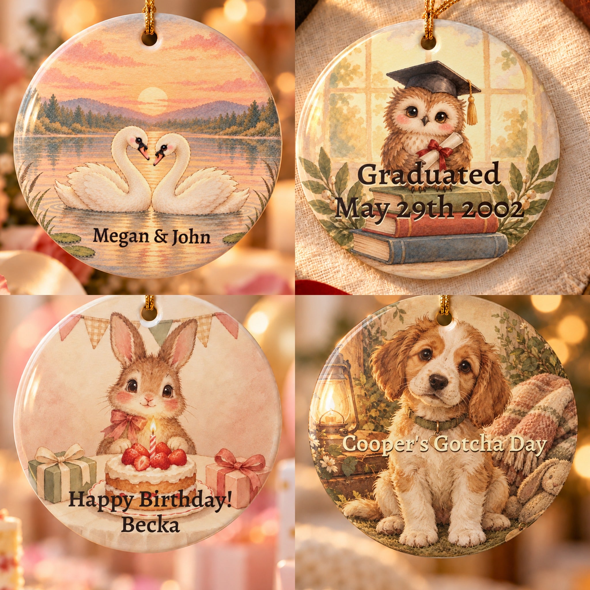 Personalized Christmas Ornaments | Keepsake Gifts – Moonbeam & Owl
