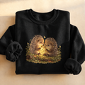 Firefly Jar Porcupines Sweatshirt, porcupines catching fireflies in a jar, for nature lovers