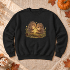 Firefly Jar Porcupines Sweatshirt, alternate view, porcupines catching fireflies in a jar