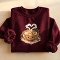Cozy Ramen Bowl Sweatshirt, steaming bowl of ramen, for ramen lovers and foodies