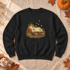 Firefly Book Magic Sweatshirt, alternate view, firefly glowing over an open book