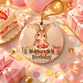 Personalized Happy Birthday Ornament, alternate view, birthday ornament with custom name