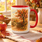 Autumn Badger Bicycle Mug