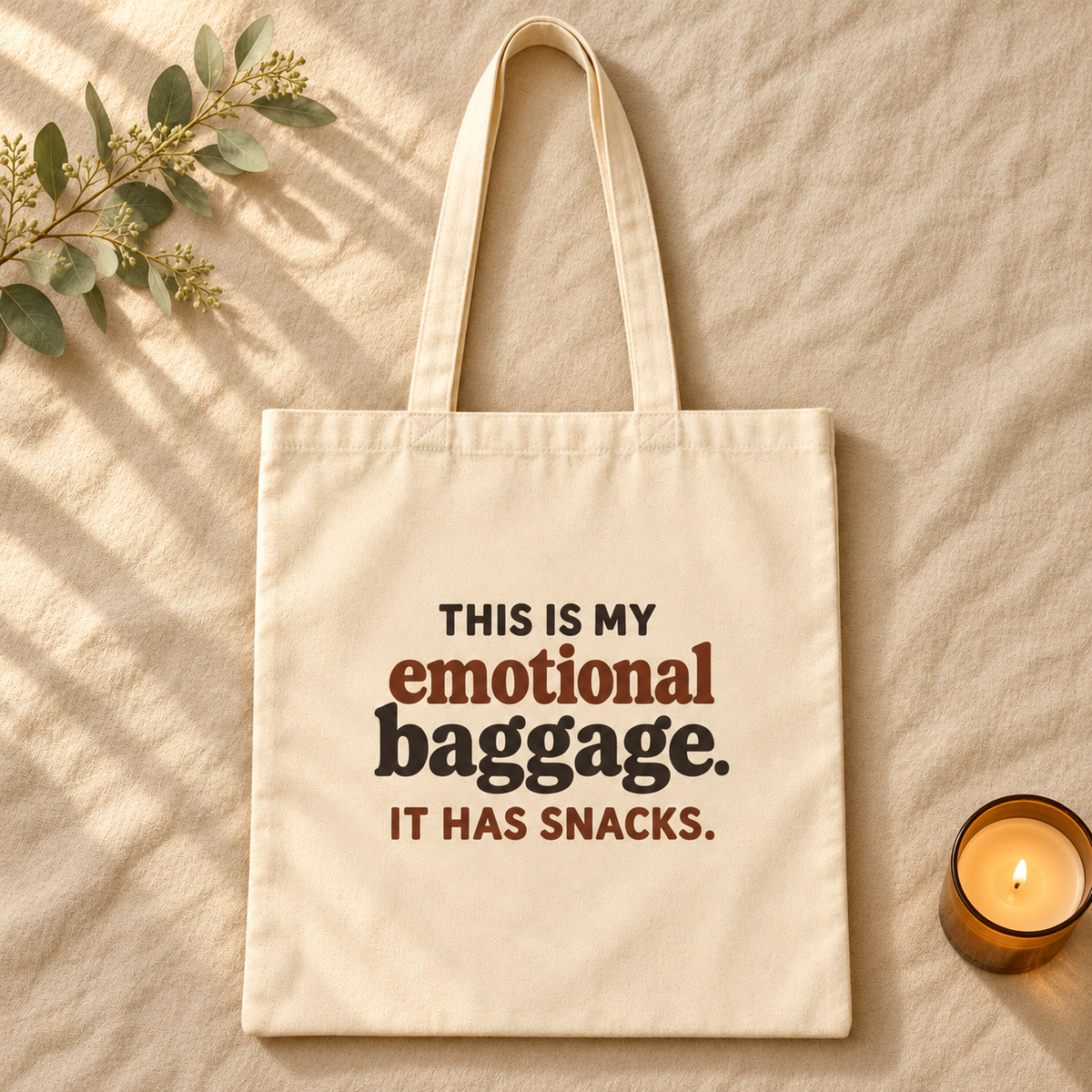 Emotional Bag of Snacks Tote