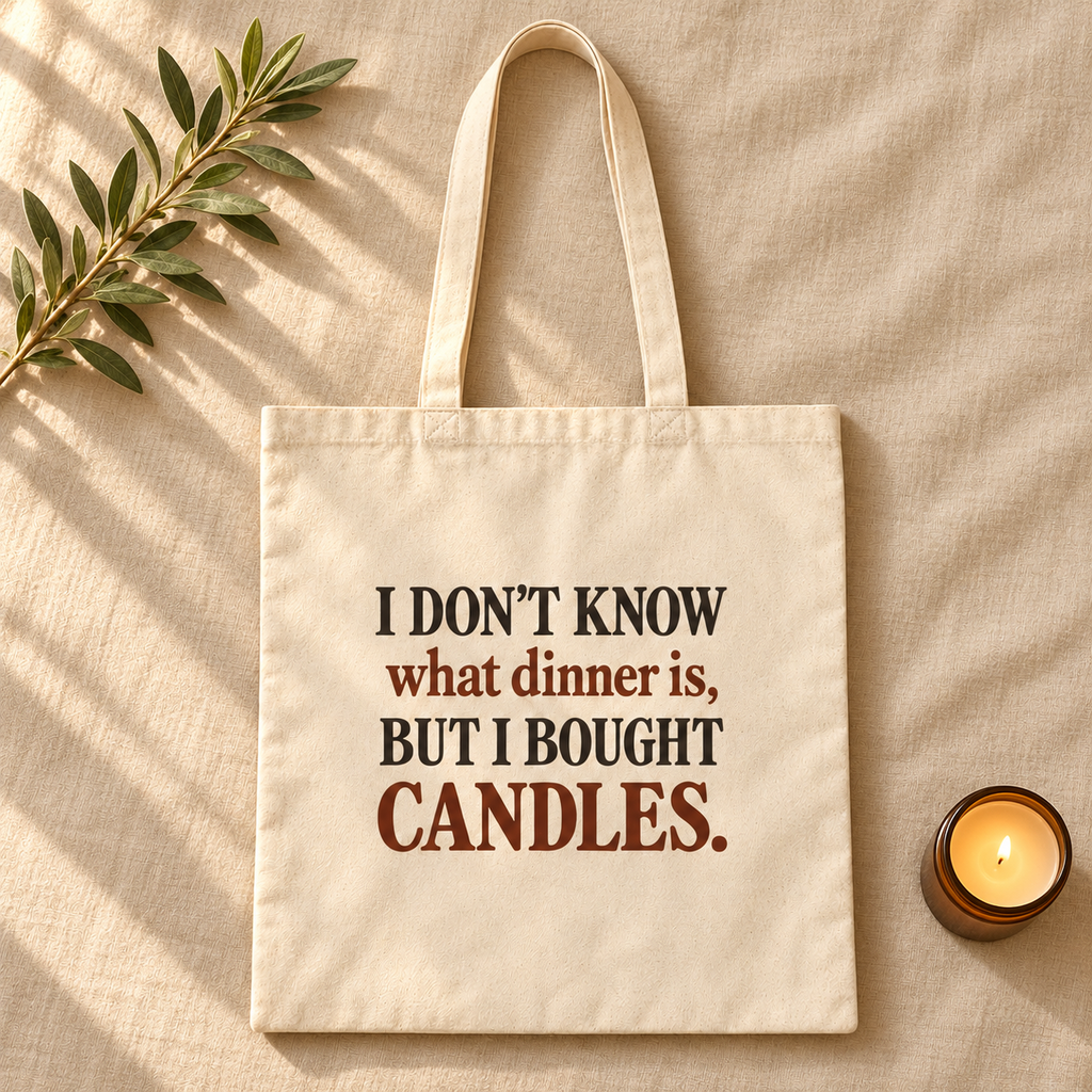 But Candles Canvas Tote Bag