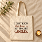 But Candles Canvas Tote Bag