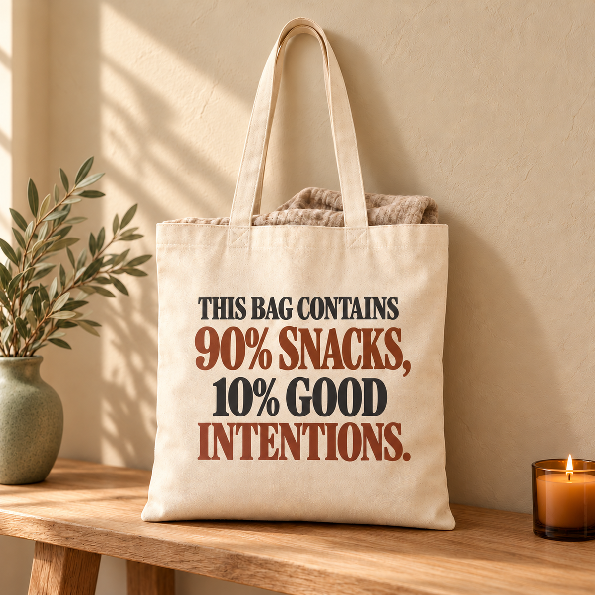 Snacks with Good Intentions Tote