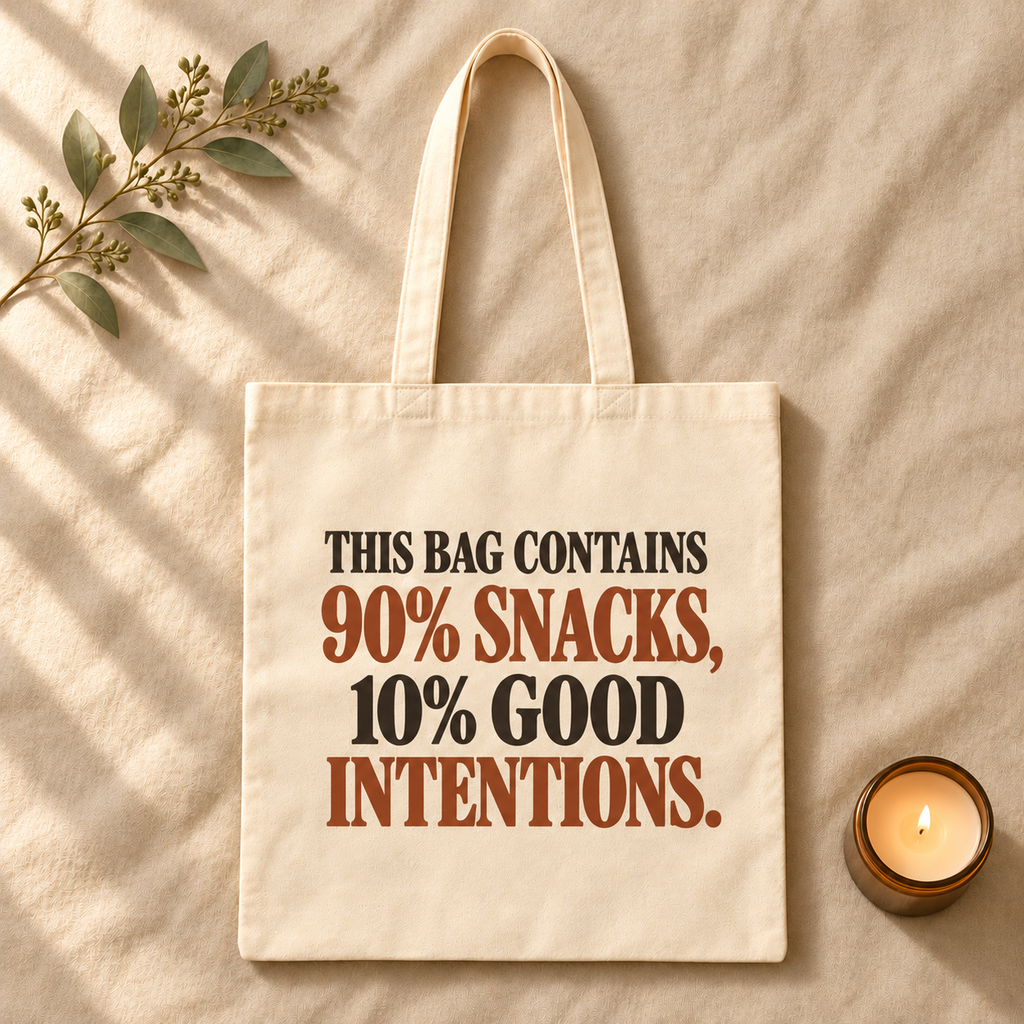 Snacks with Good Intentions Tote
