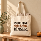 Shopping Before Dinner Tote Bag