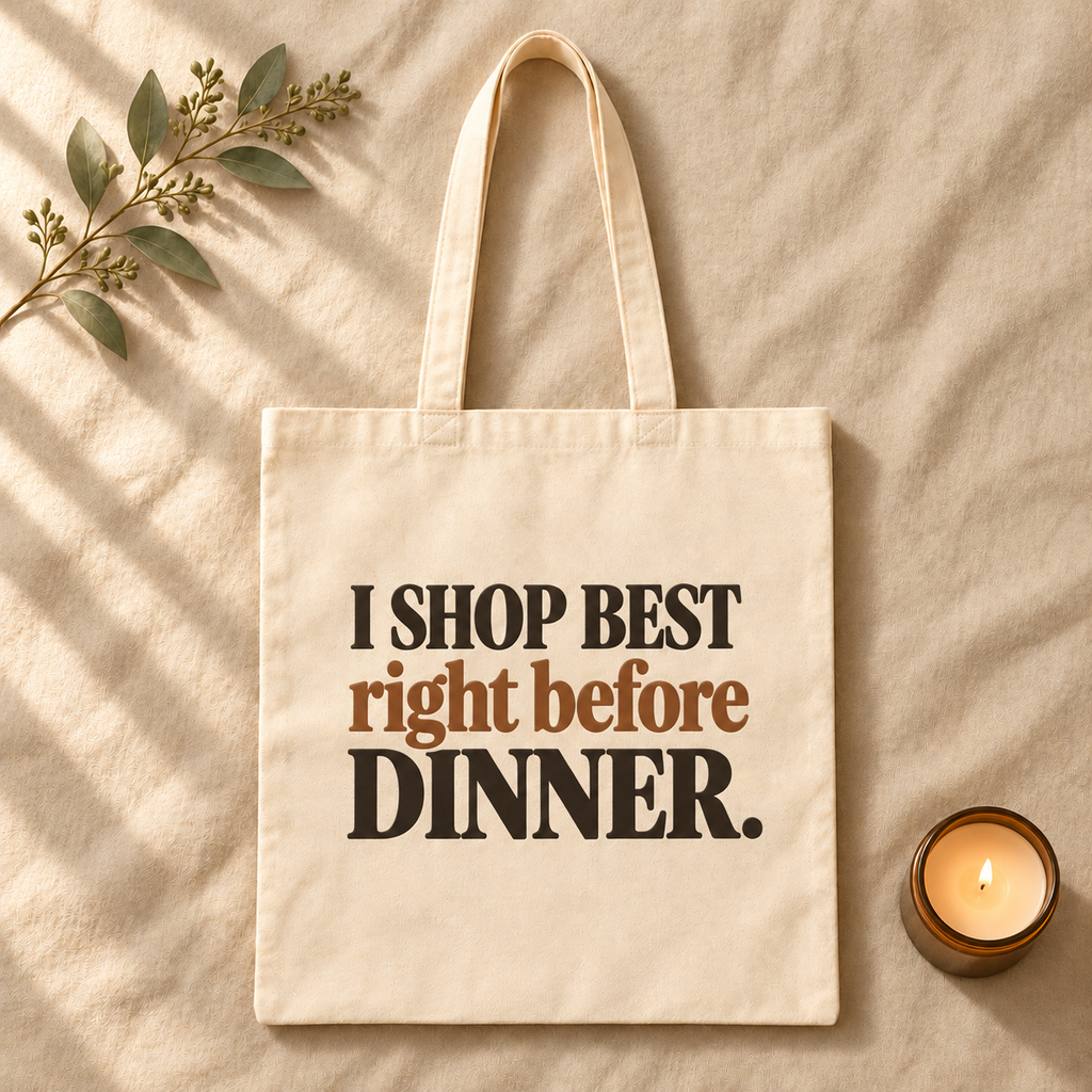 Shopping Before Dinner Tote Bag