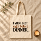 Shopping Before Dinner Tote Bag