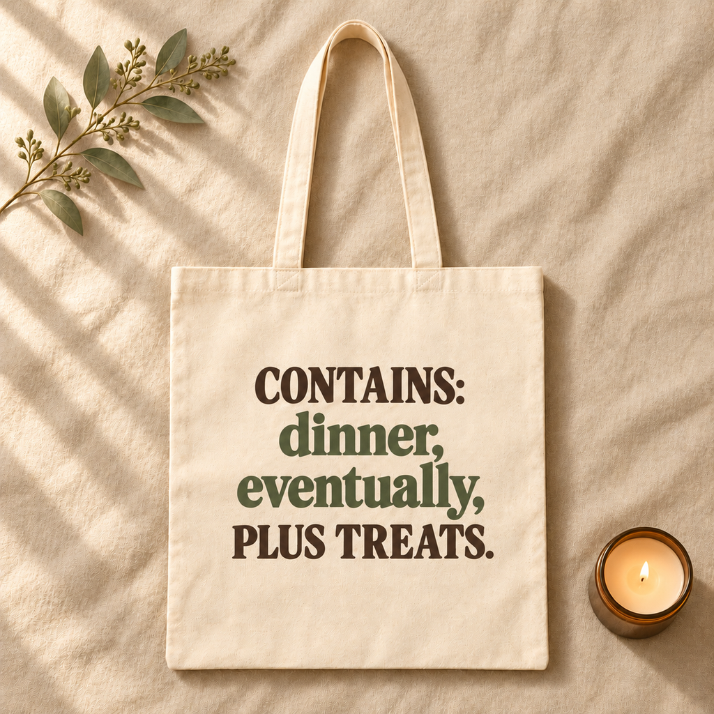 Dinner Eventually Plus Treats Tote