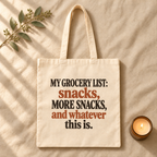 Snacks and Questionable Item Tote