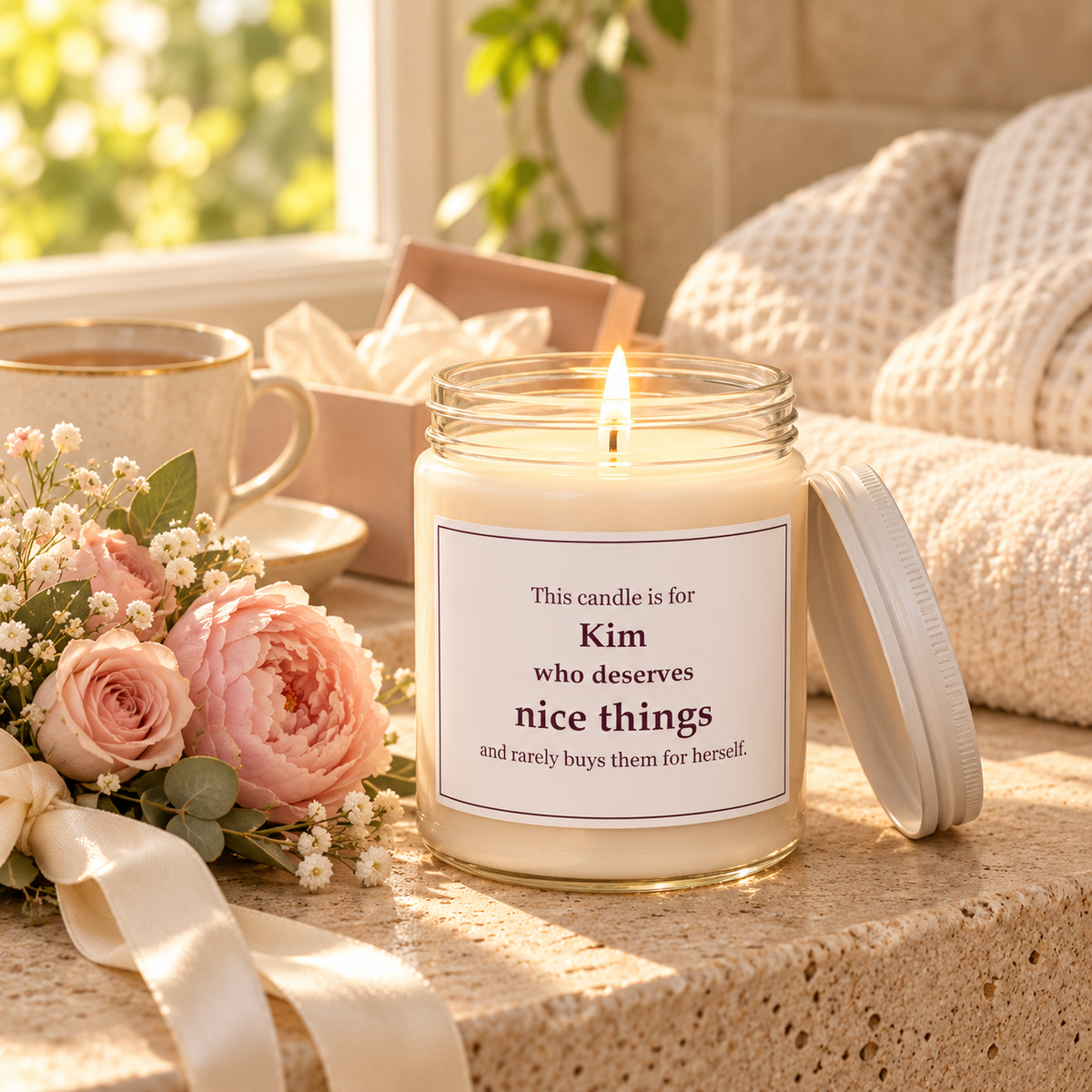 Deserves Nice Things Candle